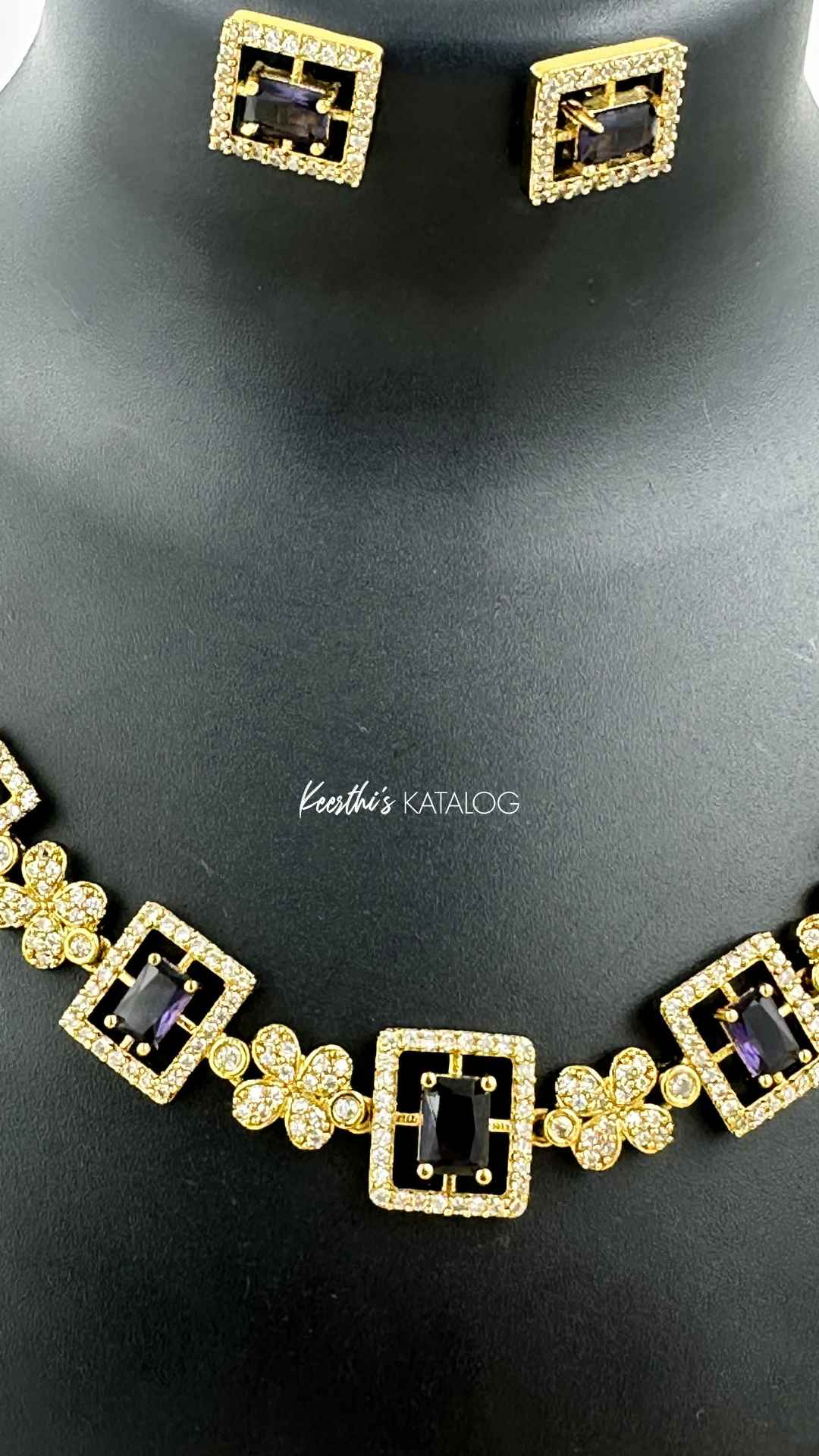 KA1024 - Violet Luxe Necklace Set