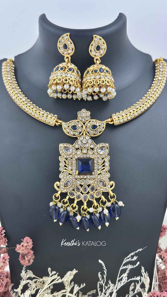 KA1025 - Royal Blue Radiance Necklace