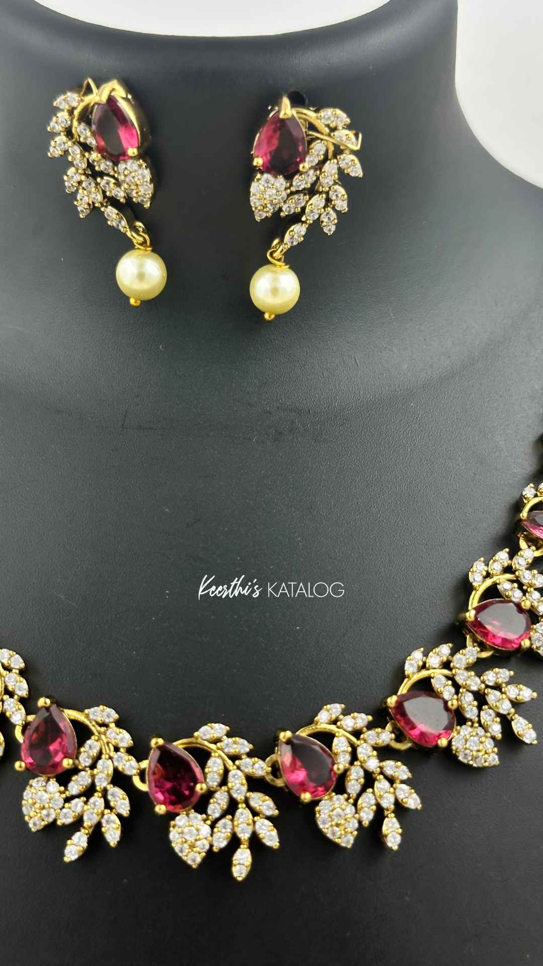 KA1038 - Red Glamour Necklace