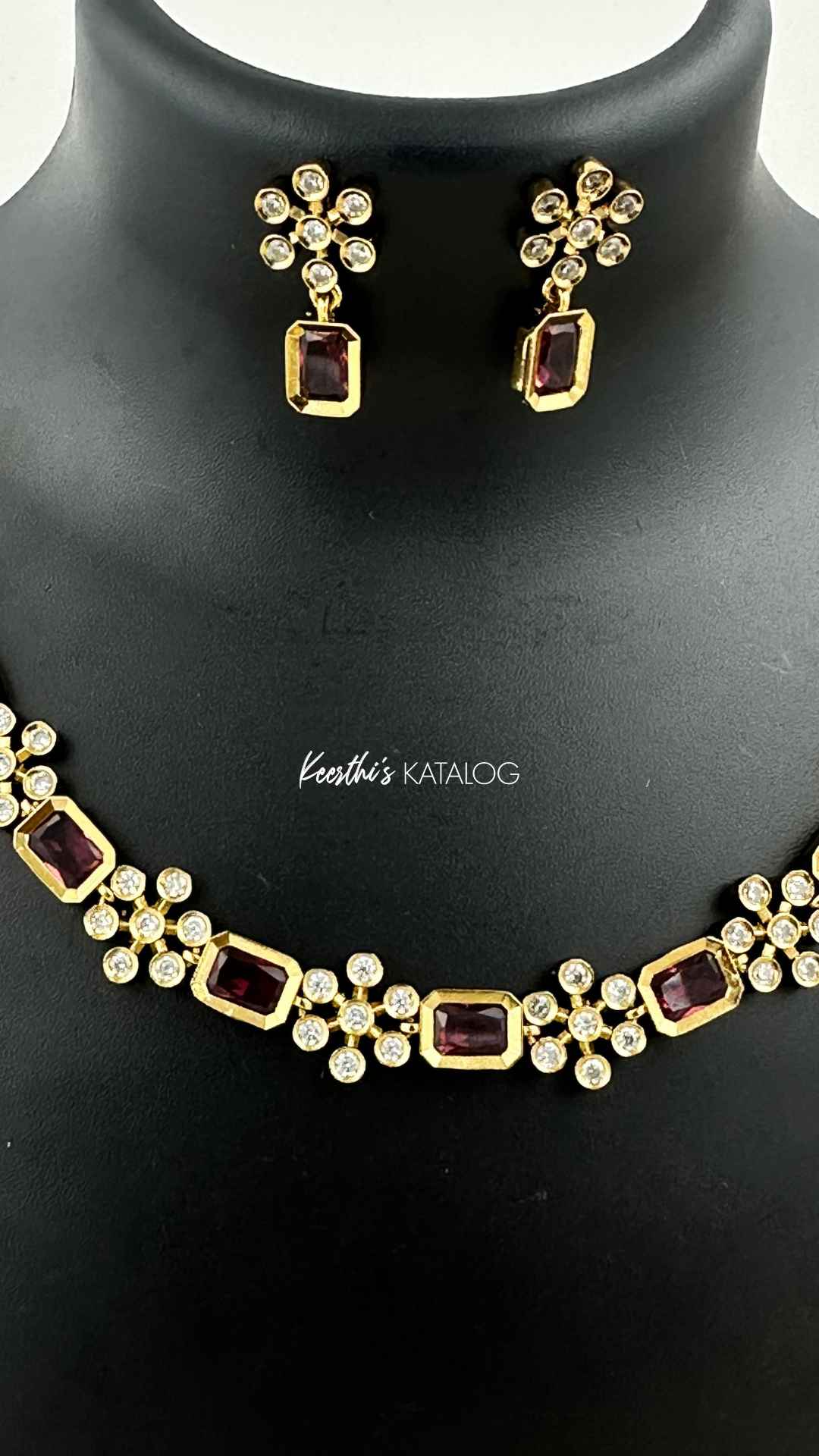 KA1041 - Ruby Blaze Necklace