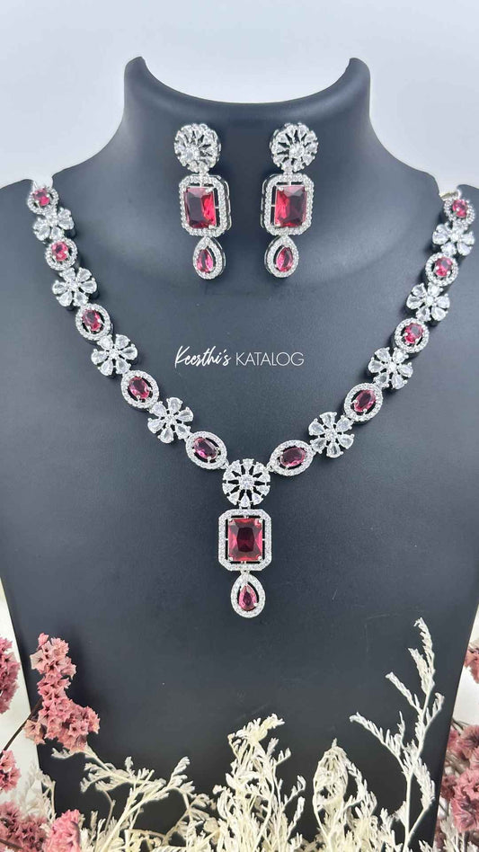 KA1056 - Scarlet Sparkle Necklace