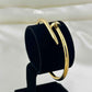 KBD1004 - Golden Nail Charm Bangle-Bracelet