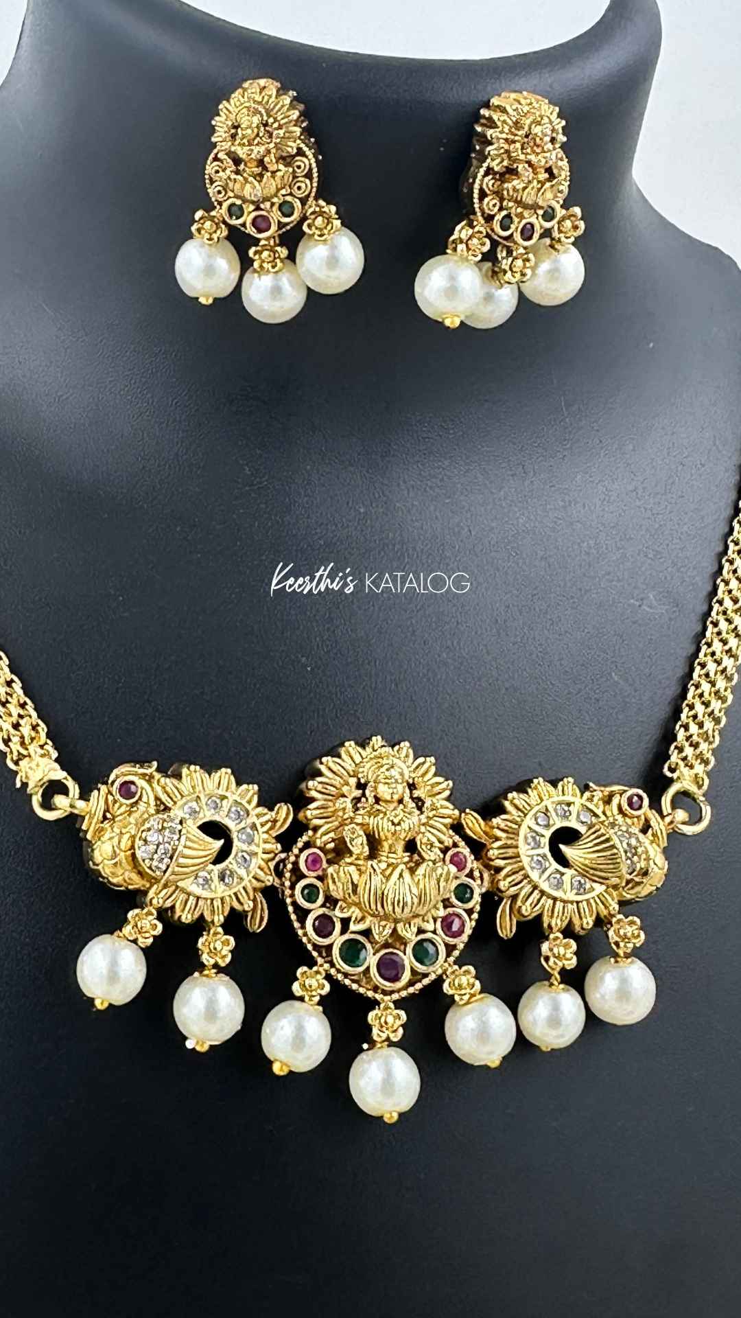 KC1007 - Golden Lakshmi Choker