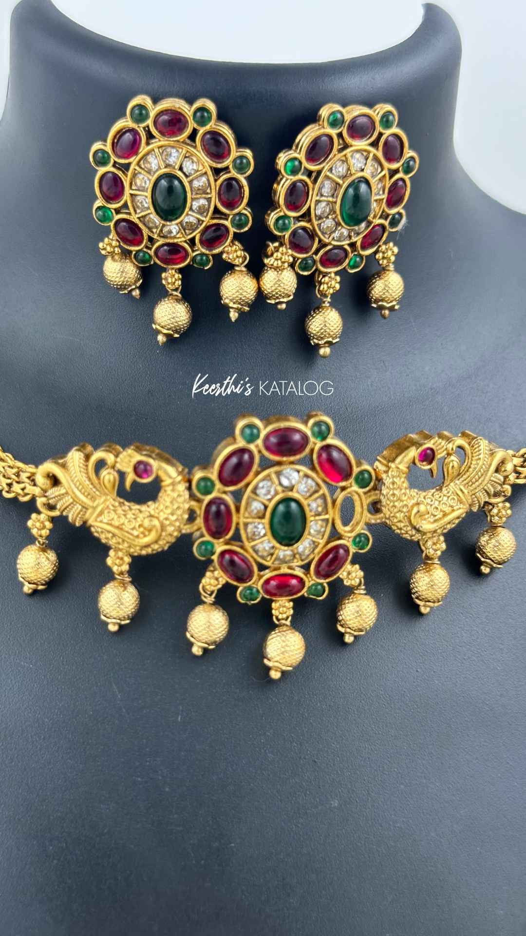 KC1032 - Regal Peacock Choker