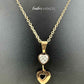 KD1003 - Trinity Hearts Chain Pendant