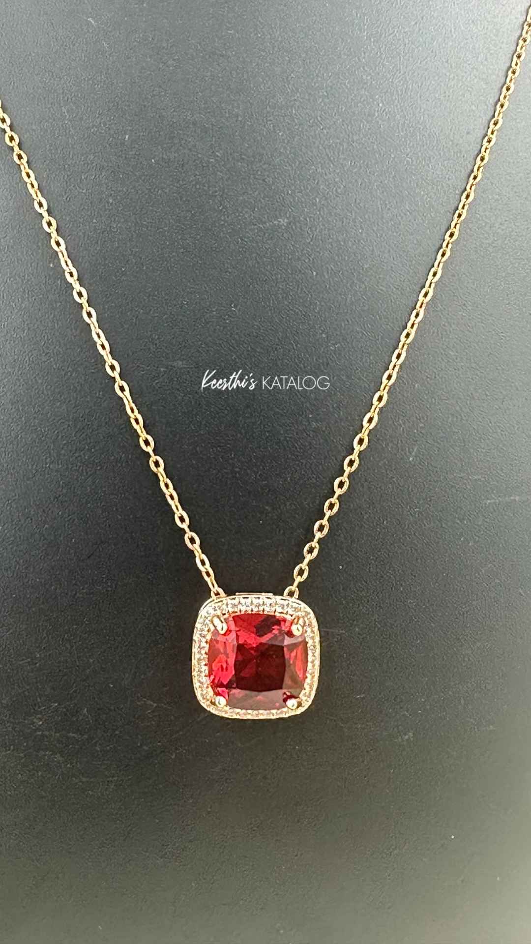 KD1019 - Crimson Luxe Necklace