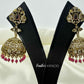 KE1012 - Crimson Elegance Jhumkas