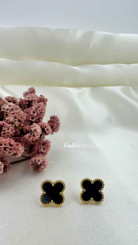 KED1003 - Midnight Clover Studs