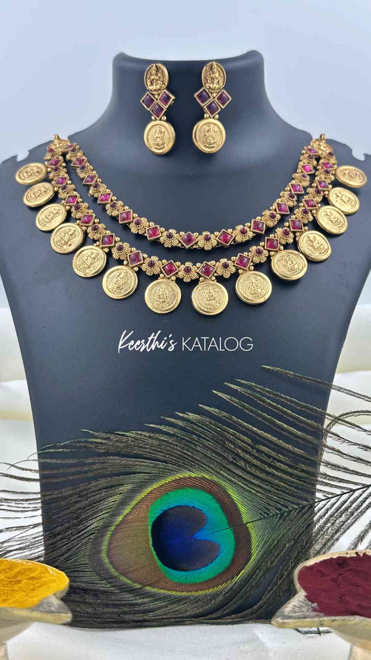 KN1000 - Lakshmi Coin Necklace