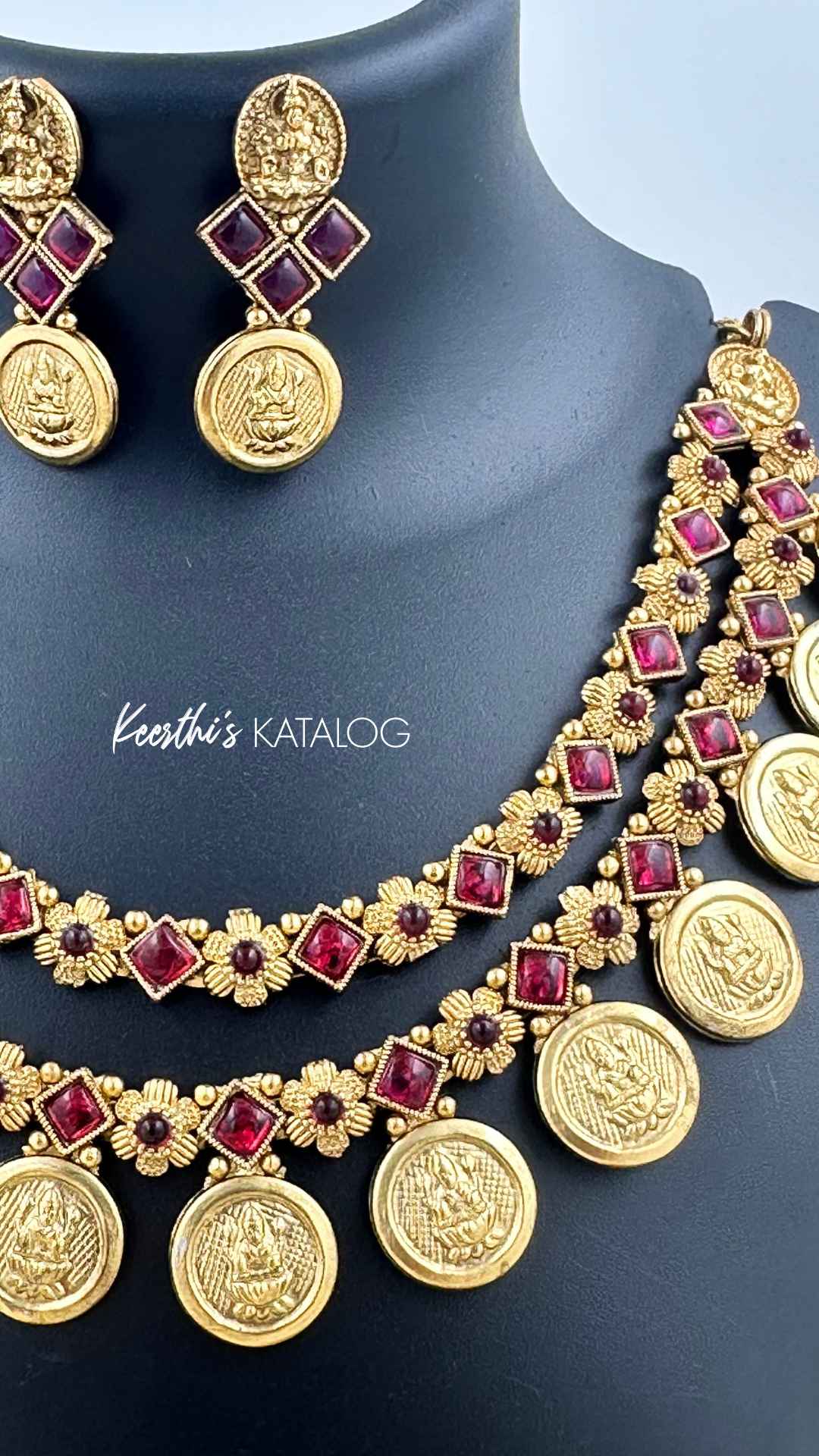 KN1000 - Lakshmi Coin Necklace