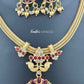 KN1013 - Royal Chandrika Red Necklace