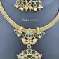 KN1015 - Royal Chandrika Green Necklace