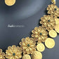 KN1045 - Golden Bloom Coin Necklace