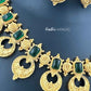 KN1054 - Emerald Chandbali Necklace