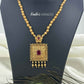 KN1067 - Square Ruby Necklace Set