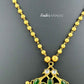 KN1068 - Green Petal Necklace