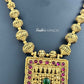 KN1072 - 2-in-1 Square Temple Necklace Set