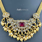 KN1075 - Ruby Pearl Drop Necklace