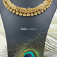 KN1109 - Golden Ball Pearl Necklace