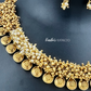 KN1109 - Golden Ball Pearl Necklace