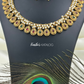 KN1113 - Pearl Cascade Necklace Set