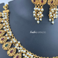 KN1113 - Pearl Cascade Necklace Set