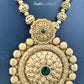 KN1122 - Golden Sun Medallion Necklace