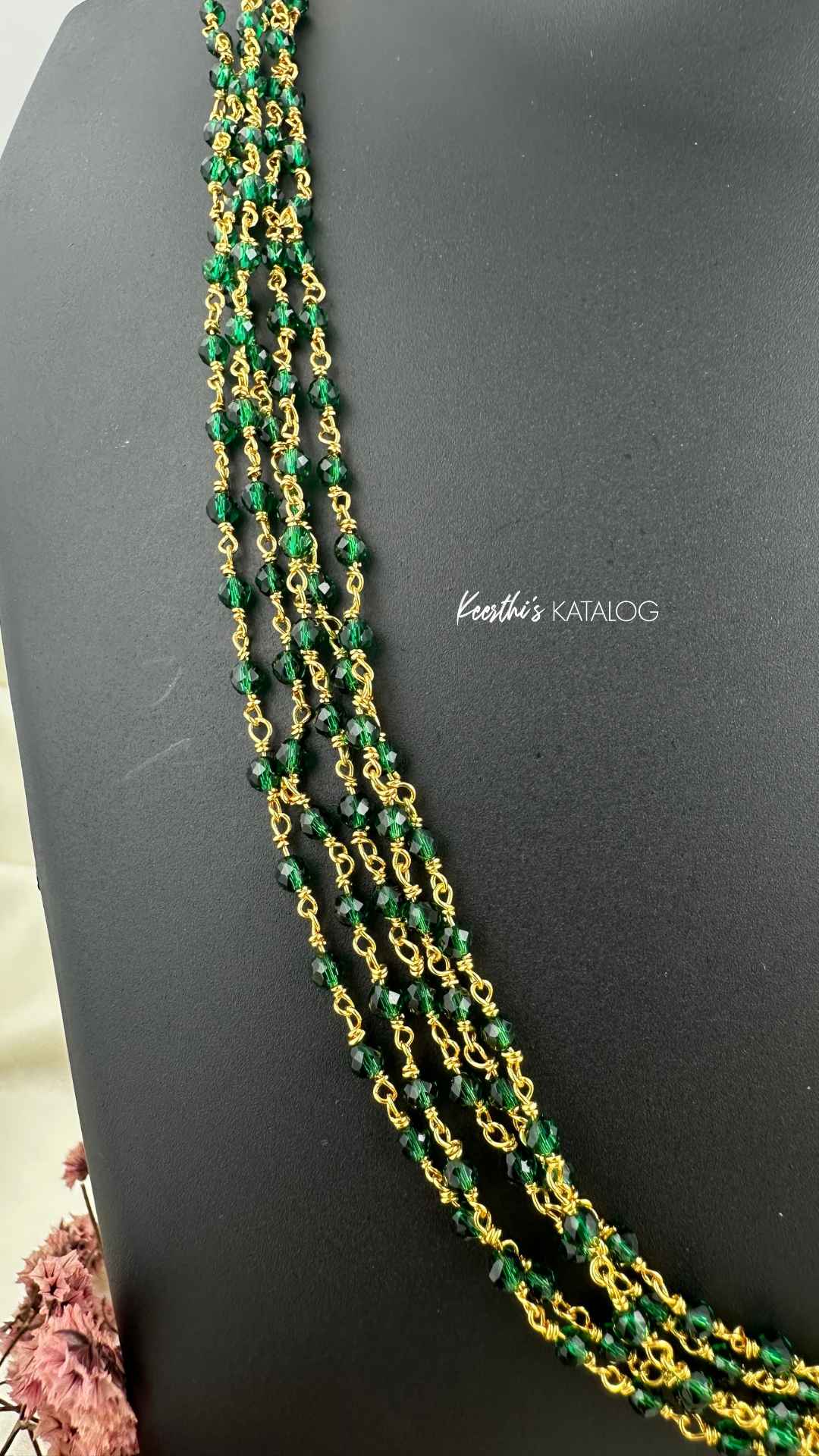 KP1022 - Hariyali Strand Necklace